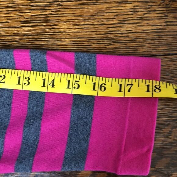 Joan Vass Gray and Pink Cotton Knit Sheath Dress - Picture 11 of 12